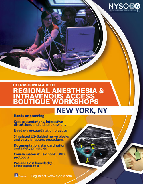 Ultrasound-Guided Regional Anesthesia & Intravenous Access Boutique Workshop