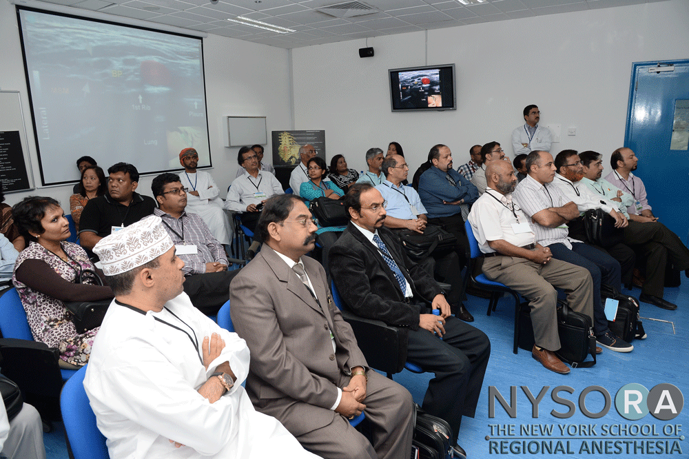 Delegates watching the live demonstration in the skills lab