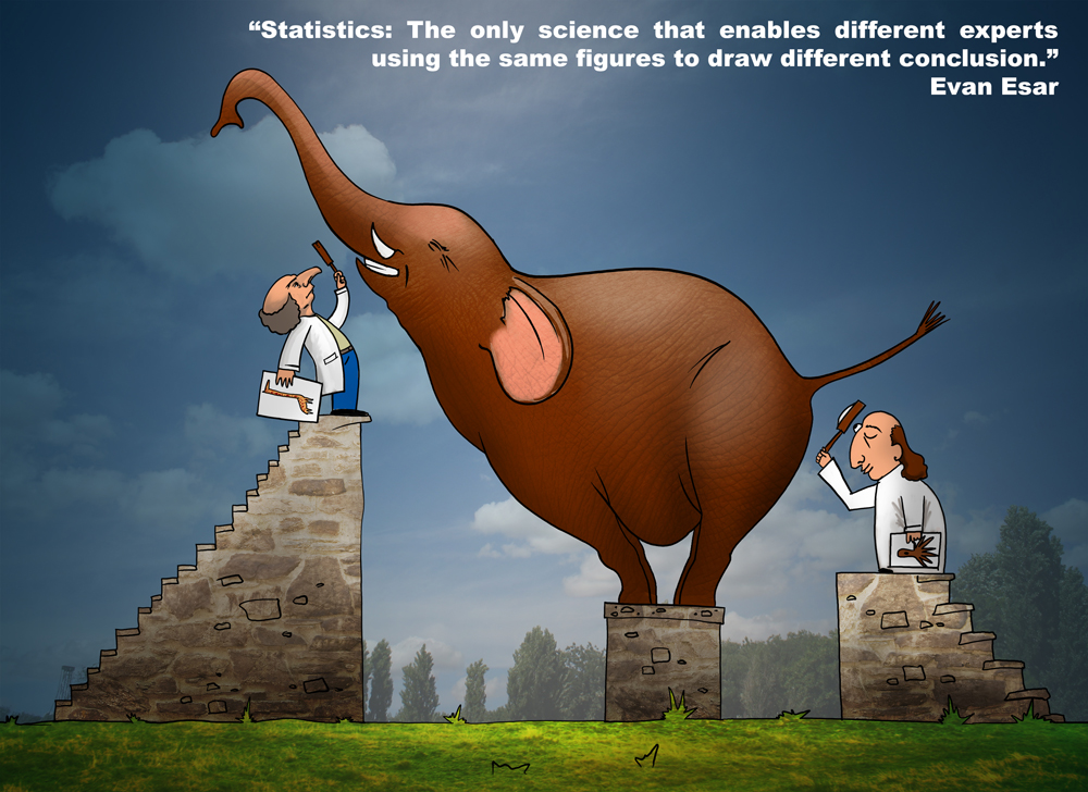 Statistics: The only science that enables different experts using the same figures to draw different conclusions. - Evan Esar