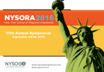 15th NYSORA Symposium 2016