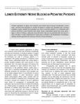 LOWER EXTREMITY NERVE BLOCKS IN PEDIATRIC PATIENTS