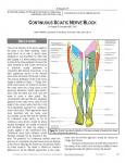 CONTINUOUS SCIATIC NERVE BLOCK