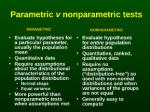 What are Parametric and Nonparametric Statistical Tests?